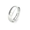 9ct White Gold 5mm Traditional Court Wedding Band