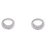 925 Sterling Silver Cubic Zirconia Circle Earrings