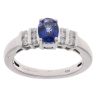 18ct White Gold 0.20ct Diamond And Sapphire Ring