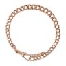 9ct Rose Gold Albert Bracelet 8"