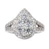 18ct White Gold 1.50ct Diamond Cluster Ring