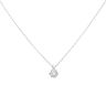 18ct White Gold 0.50ct Brilliant Cut Diamond Solitaire Pendant and Chain 18"