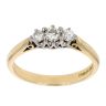 18ct Yellow Gold 0.35ct Diamond Trilogy Ring