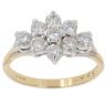 18ct Yellow Gold 1.00ct Brilliant Cut Diamond Cluster Ring