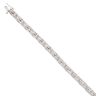 9ct White Gold 2.50ct Diamond Bracelet 6.5"