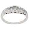 18ct White Gold 0.57ct Princess Cut Diamond Half Eternity Ring
