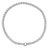 Silver Cubic Zirconia Tennis Bracelet 8" By Icesia