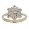 9ct Yellow Gold Cubic Zirconia Cluster Ring
