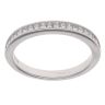 18ct White Gold 0.33ct Princess Cut Diamond Half Eternity Ring