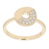 18ct Yellow Gold 0.12ct Brilliant Cut Diamond Fancy Circle Ring