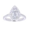 Platinum 1.00ct Diamond Cluster Ring