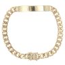 9ct Yellow Gold ID Curb Bracelet 8"