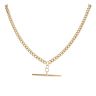 9ct Yellow Gold T-bar Curb Chain 18"