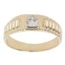 9ct Yellow Gold 0.35ct Diamond Signet Ring