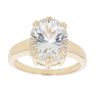 9ct Yellow Gold Cubic Zirconia Single Stone Ring