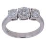Platinum 1.50ct Brilliant Cut Diamond Trilogy Ring