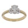 18ct Yellow And White Gold 0.80ct Oval Cut Diamond Solitaire Ring