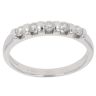 9ct White Gold 0.25ct Brilliant Cut Diamond Five stone Ring