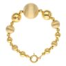 14ct Yellow Gold Graduated Bead Fancy Bracelet 8"