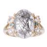 9ct Yellow Gold Rutilated Quartz Dress Ring