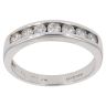 18ct White Gold 0.50ct Brilliant Cut Diamond Half Eternity Ring