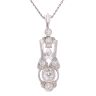 Vintage Old Cut 0.85ct Diamond Pendant and Chain 18"