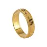 22ct Yellow Gold Band Ring With Lines