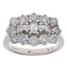 18ct White Gold 2.00ct Diamond Cluster Ring