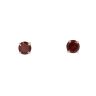 9ct Yellow Gold Garnet Stud Earrings