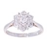 9ct White Gold 0.50ct Diamond Cluster Ring