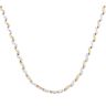 9ct Yellow And White Gold 0.55ct Brilliant Cut Diamond Necklace 16"