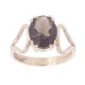 9ct Yellow Gold Smoky Quartz Ring