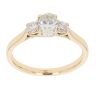 18ct Yellow Gold 0.60ct Diamond Trilogy Ring