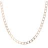 9ct Yellow Gold Square Curb Chain 28"