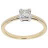 18ct Yellow Gold 0.30ct Princess Cut Diamond Solitaire Ring