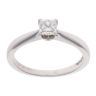 14ct White Gold 0.40ct Princess Cut Diamond Solitaire Ring