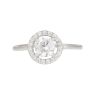 Sterling Silver Round Cubic Zirconia Halo Ring