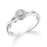 9ct White Gold 0.10ct Diamond Cluster Ring