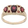 9ct Yellow Gold Garnet Fancy Ring