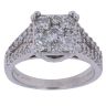 14ct White Gold 1.50ct Diamond Cluster Ring