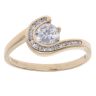 9ct Yellow Gold Cubic Zirconia Ring