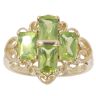 9ct Yellow Gold Peridot Four Stone Ring