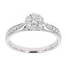 Platinum 0.33ct Diamond Cluster Ring