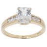 9ct Yellow Gold Cubic Zirconia Solitaire Ring