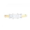 18ct Yellow Gold 1.02ct Princess Cut Diamond Trilogy Ring