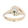 9ct Yellow Gold Cubic Zirconia Single Stone Ring