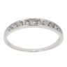 9ct White Gold 0.25ct Brilliant Cut Diamond Half Eternity Ring
