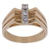18ct Yellow Gold 0.20ct Brilliant Cut Diamond Fancy Ring