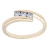 9ct Yellow Gold Three Stone Cubic Zirconia Ring