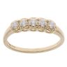 14ct Yellow Gold Cubic Zirconia Five Stone Ring